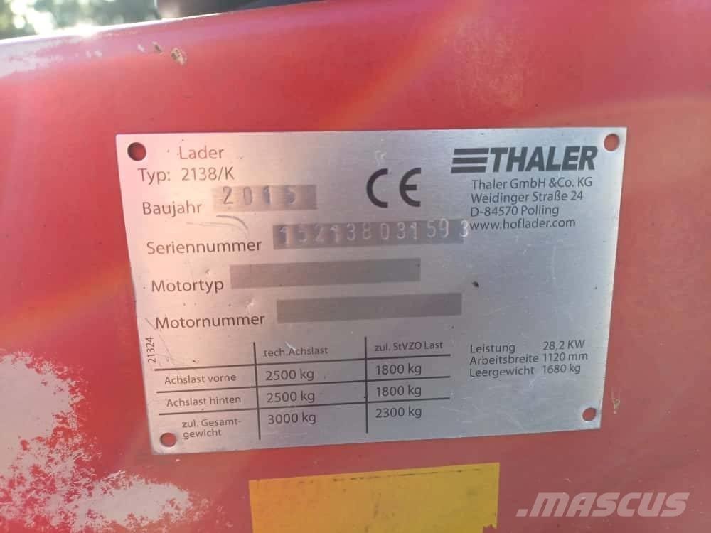 Thaler 2138/K Utovarivači na kotačima