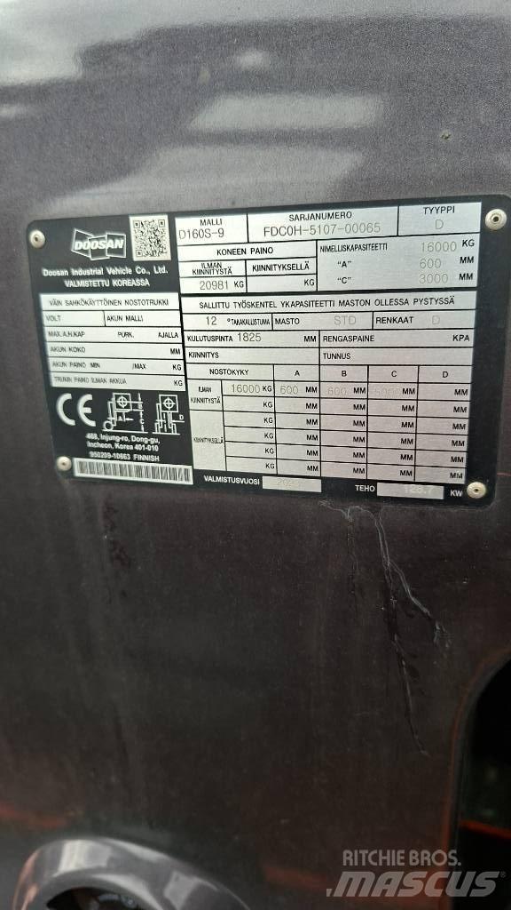 Doosan D160S-9 Dizelski viličari
