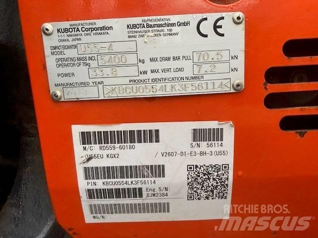 Kubota U 55-4 Mini bageri <7t