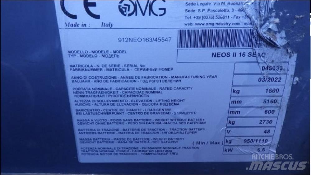 OMG NEOS II 16 SAEC Električni viličari