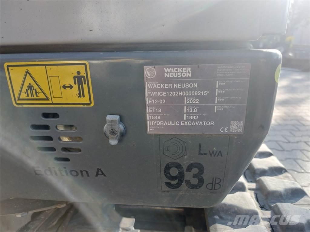 Wacker Neuson ET18 Bageri gusjeničari