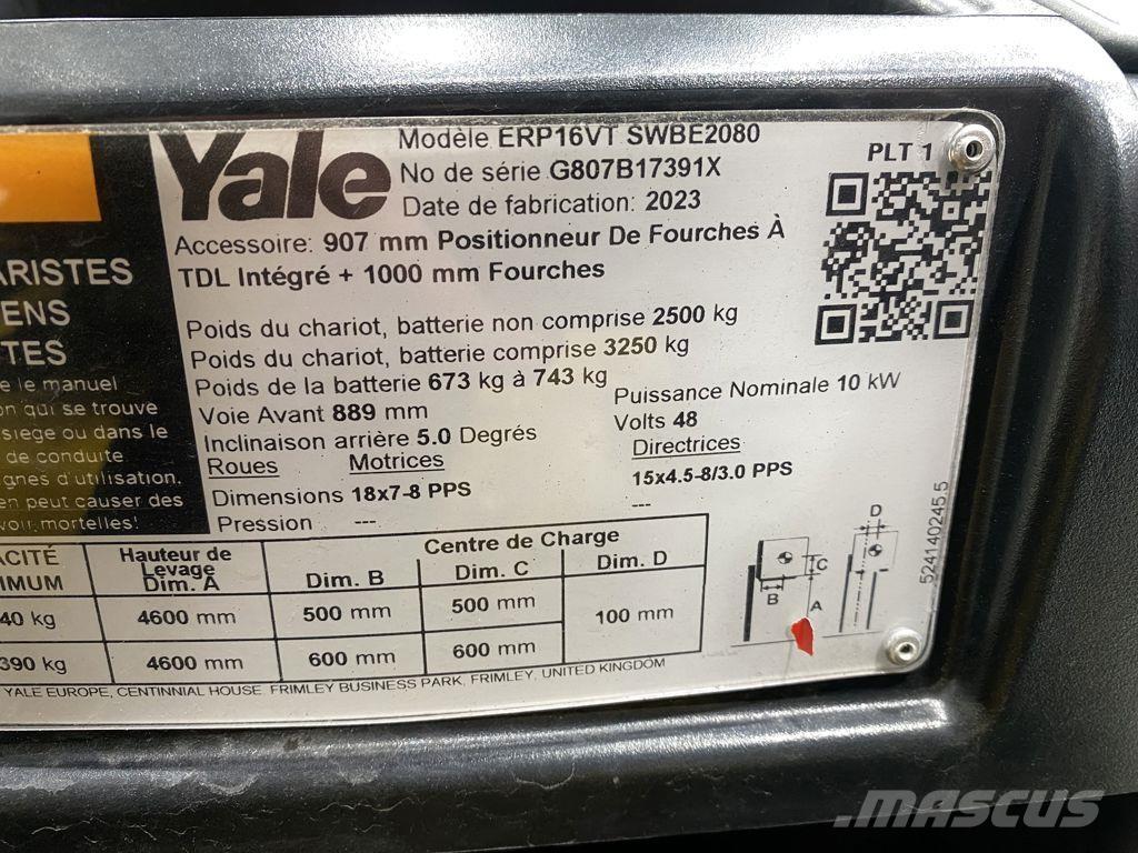Yale ERP16VT Električni viličari