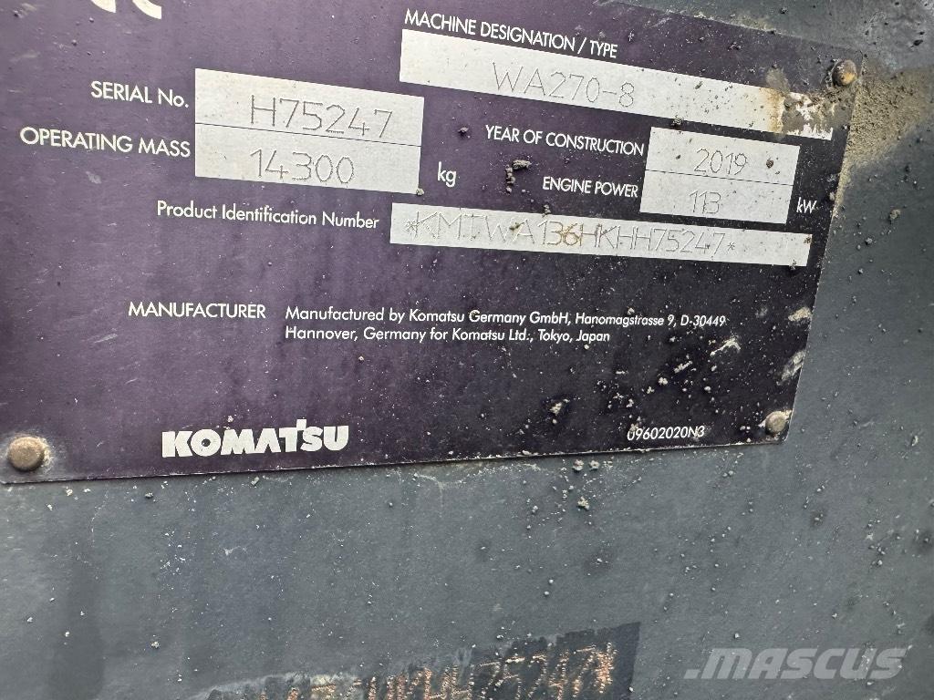 Komatsu WA 270-8 Utovarivači na kotačima