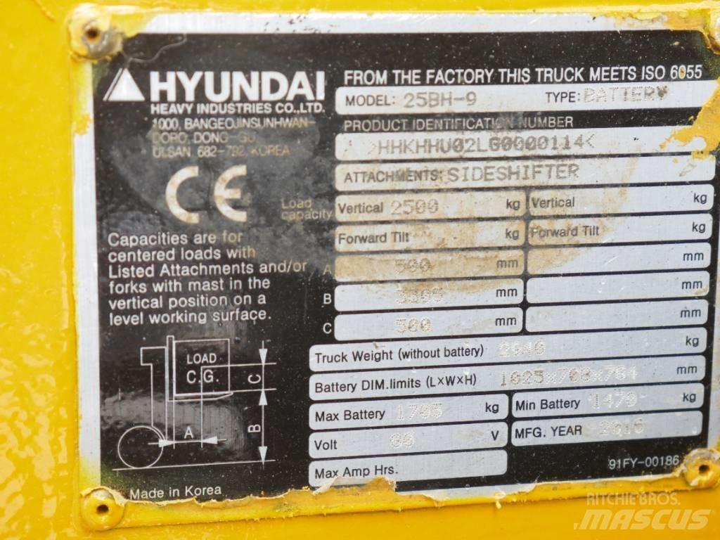 Hyundai 25 BH-9 Električni viličari