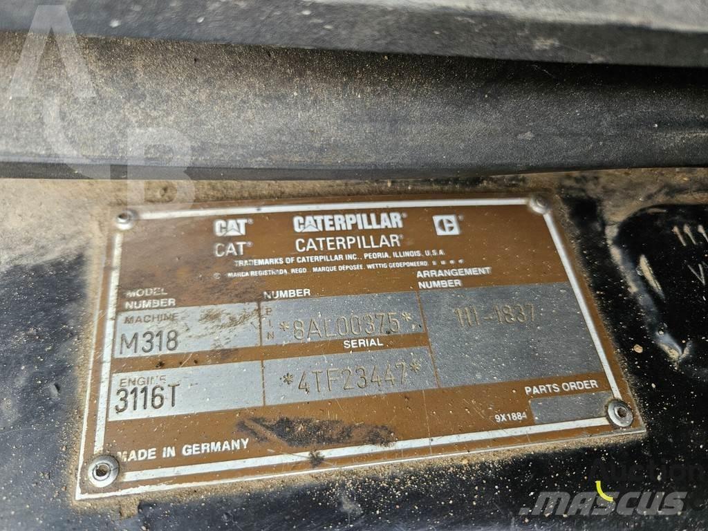 CAT M 318 C Bageri na kotačima