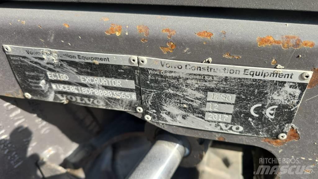 Volvo EC 18 Mini bageri <7t