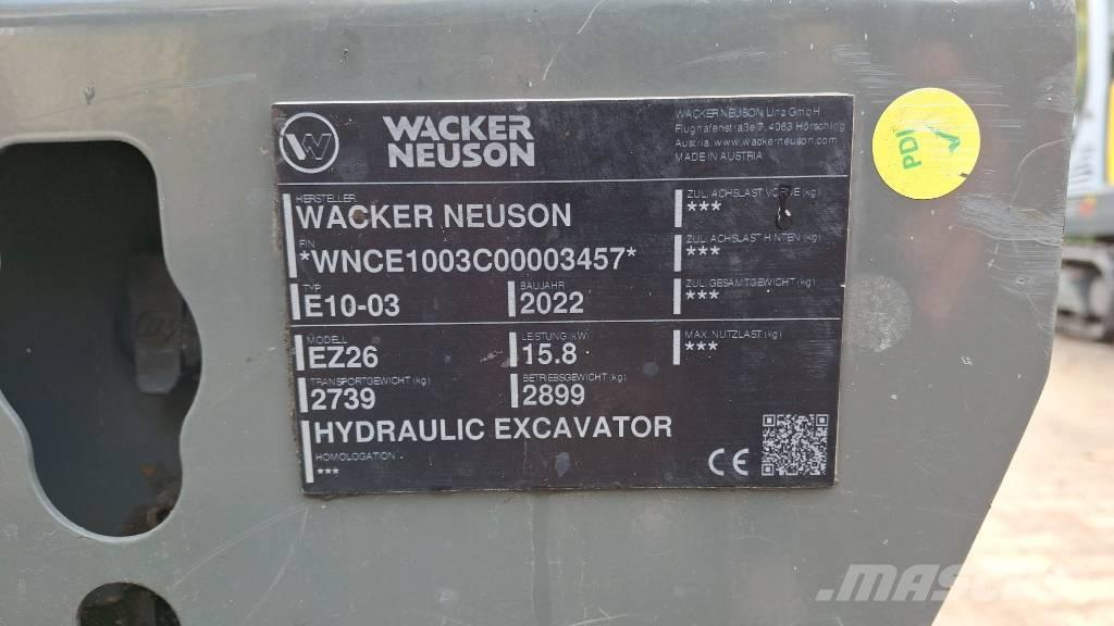 Wacker Neuson EZ26 Bageri gusjeničari