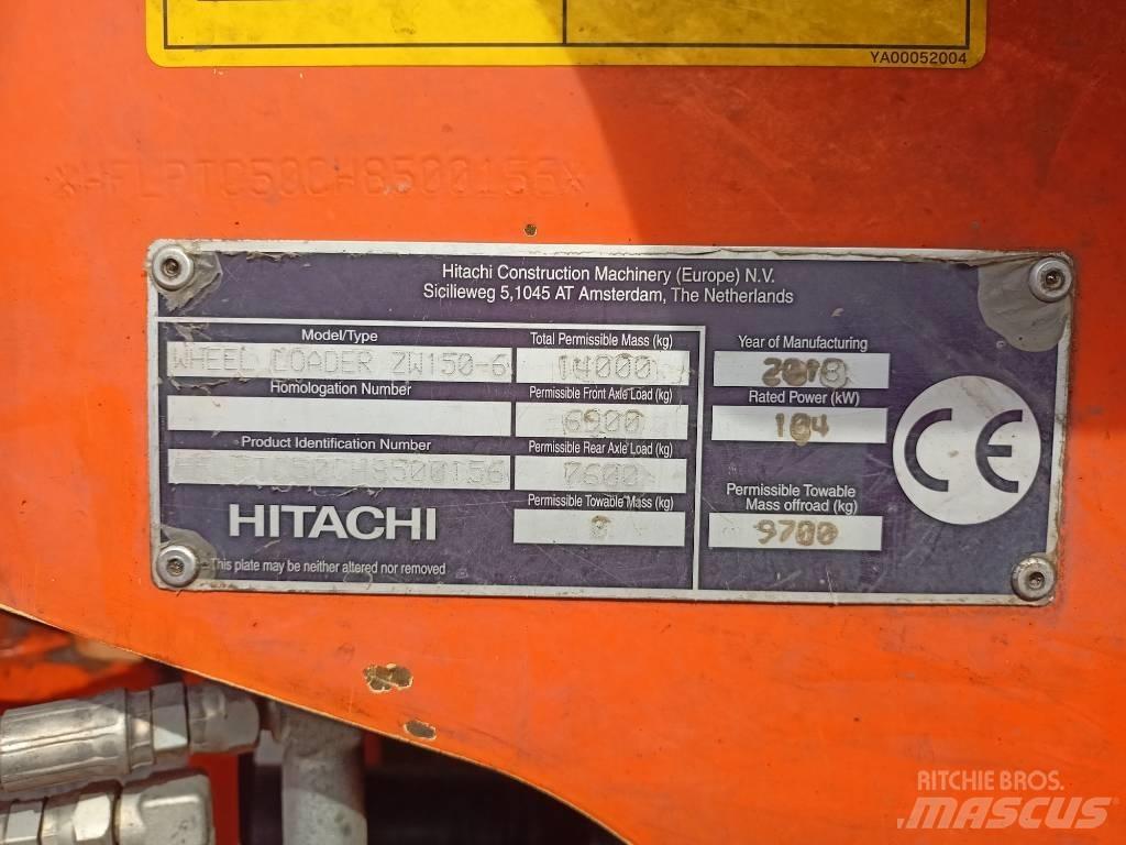 Hitachi ZW150 Utovarivači na kotačima