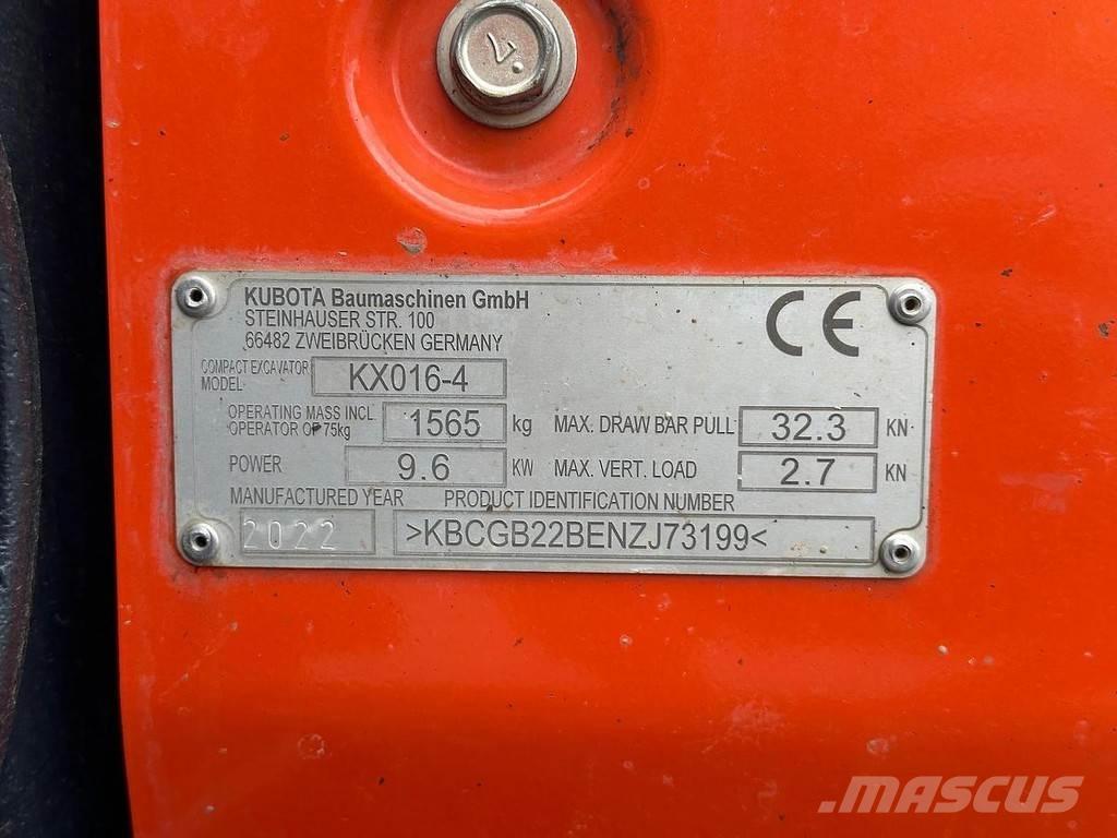 Kubota KX016-4 Mini bageri <7t