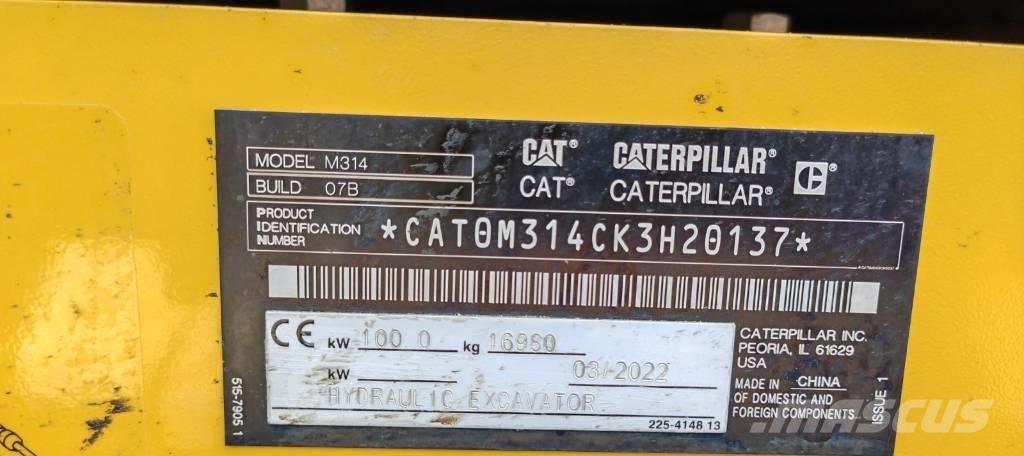 CAT 314 Bageri na kotačima