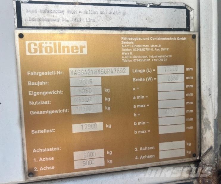 Gföllner SPL2 Poluprikolice sa otvorenim sandukom