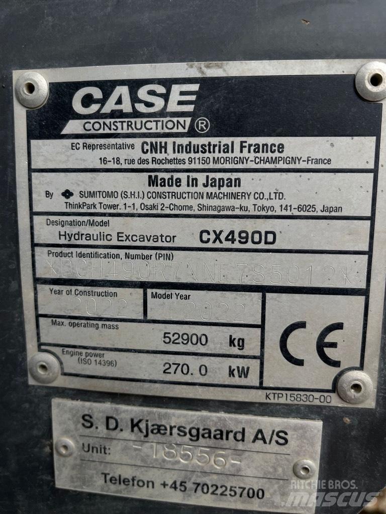 CASE CX 490 D Bageri gusjeničari