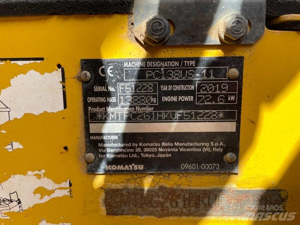 Komatsu PC 138 US-11 Bageri gusjeničari