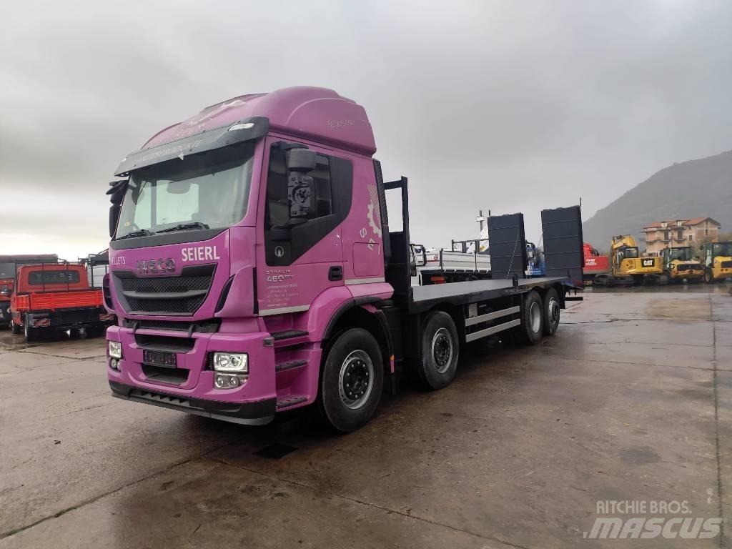 Iveco STRALIS 320S46 Kamioni s ravnim pločom / vitlom