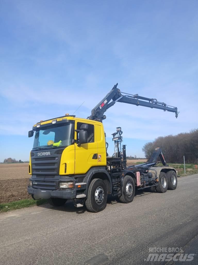 Scania R 420 Rol kiper kamioni s kukama za dizanje