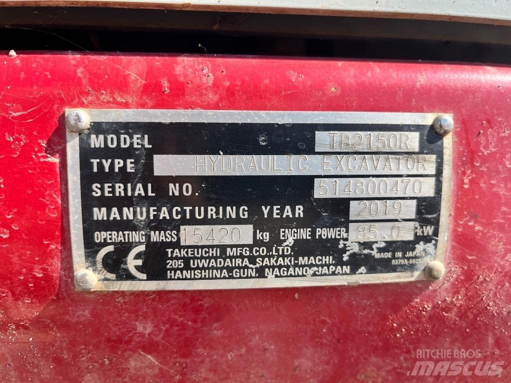 Takeuchi TB 2150 R Bageri gusjeničari