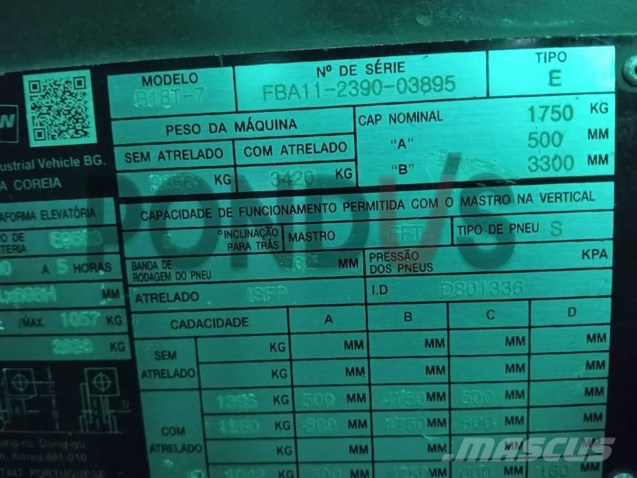 Doosan B 18 T-7 Električni viličari