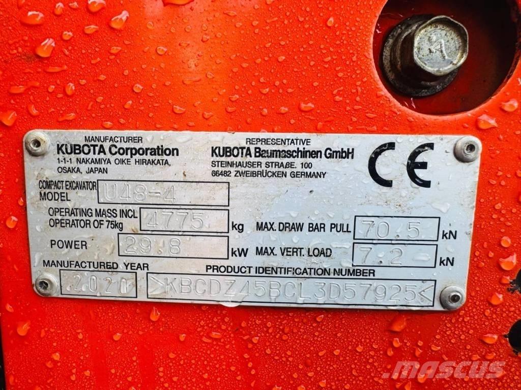 Kubota U 48-4 Mini bageri <7t