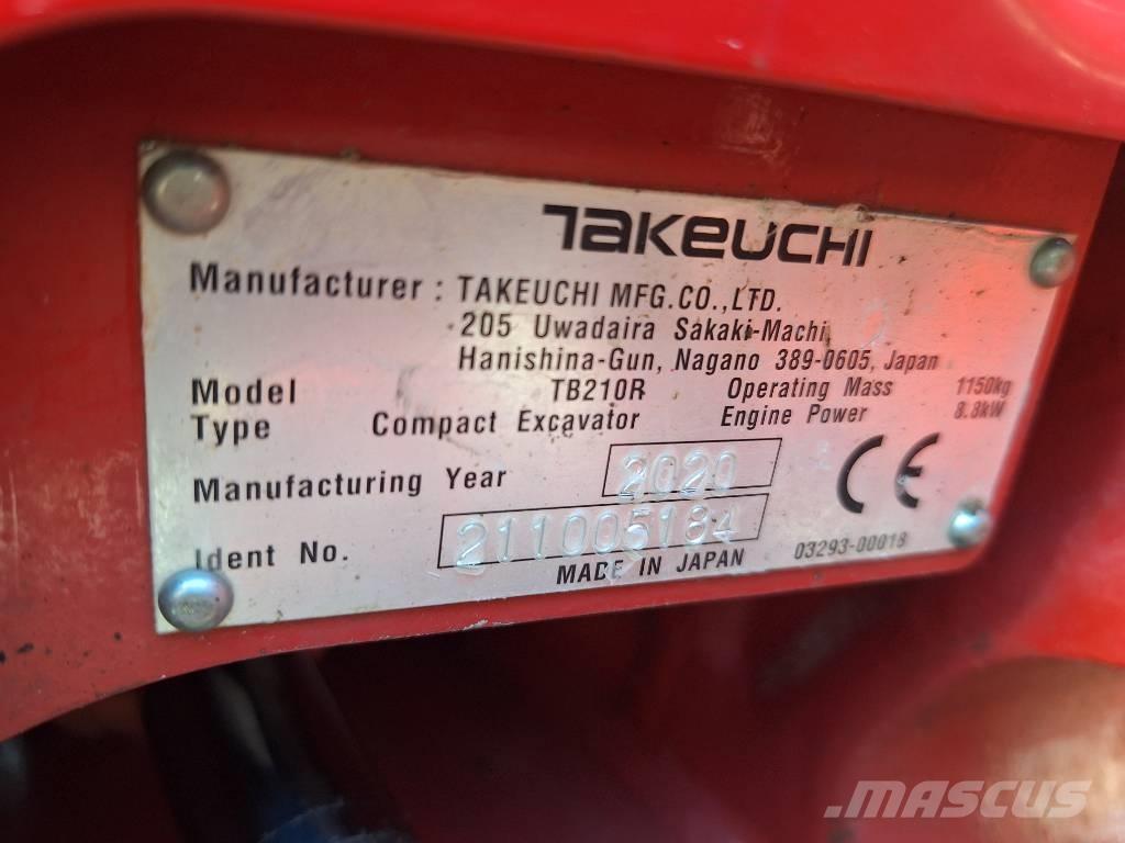 Takeuchi TB 210 R Mini bageri <7t