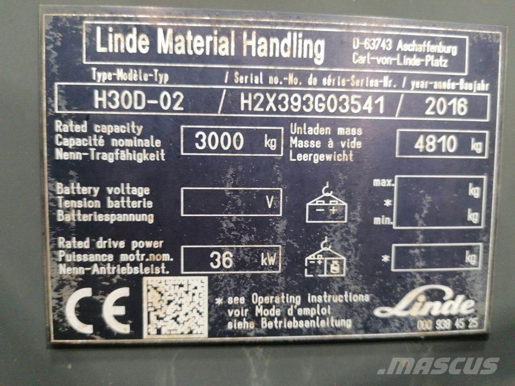 Linde H30D-02 Dizelski viličari