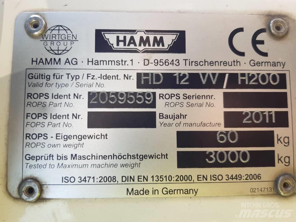 Hamm HD 12 VV Valjci sa dvojnim bubnjem