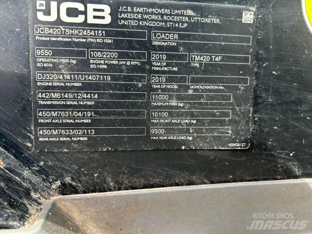 JCB TM 420 Poljoprivredni teleskopski utovarivači