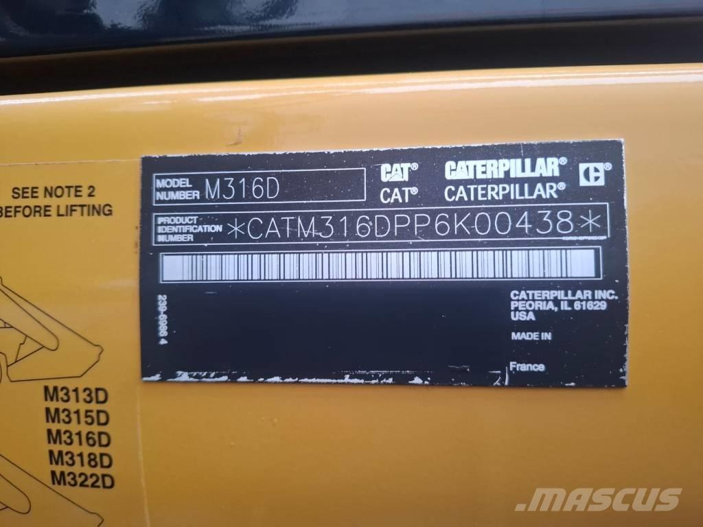 CAT M 316 D Bageri na kotačima