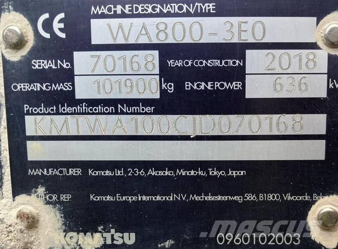 Komatsu WA 800-3 Utovarivači na kotačima