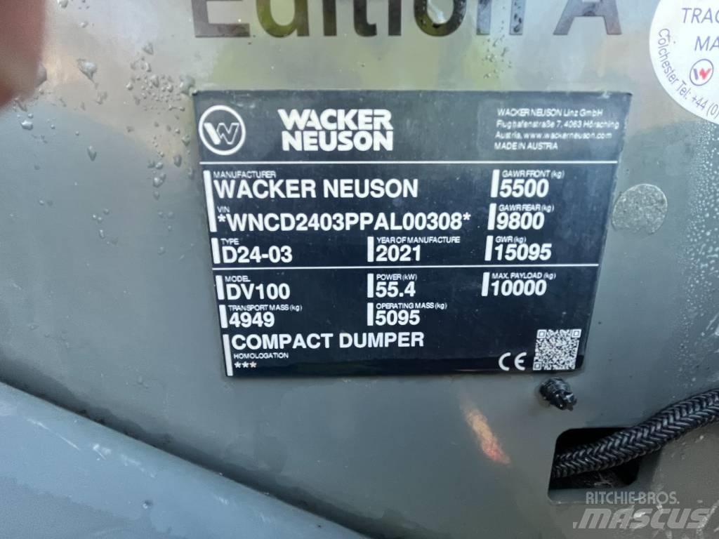 Wacker Neuson DV 100 Demperi za gradilišta