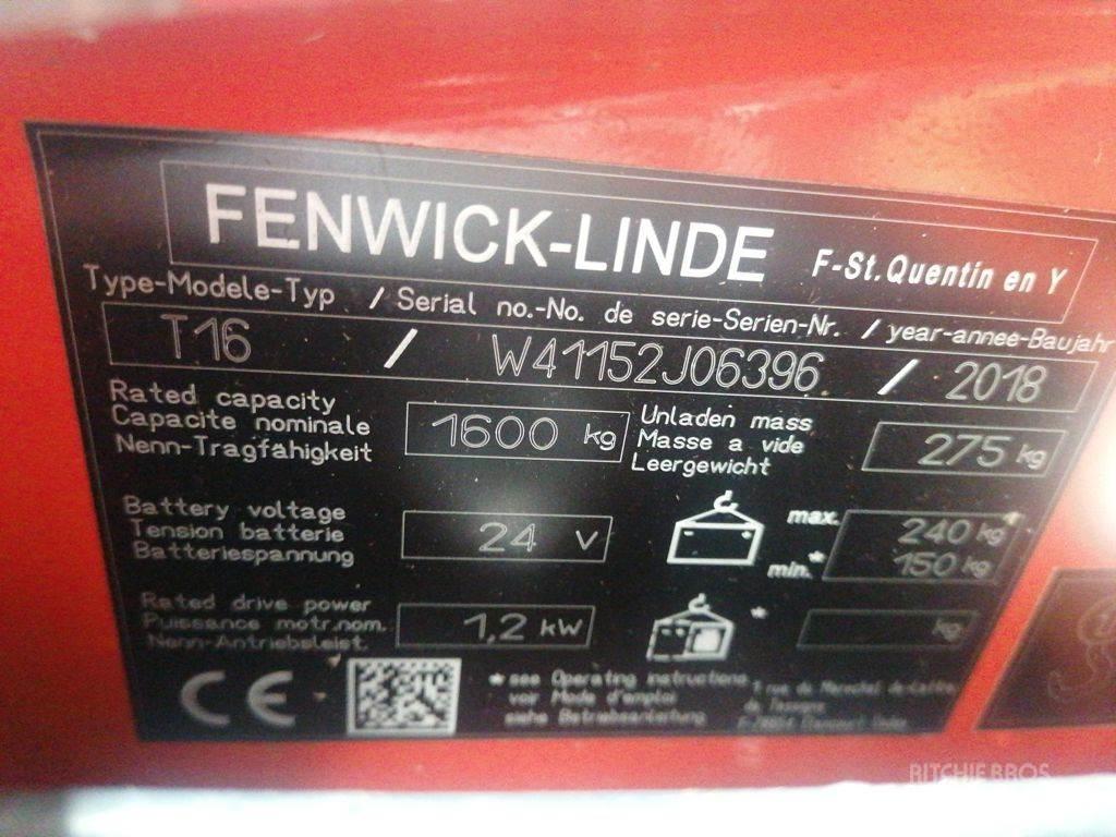 Linde T16 Nisko podizni električni viličar