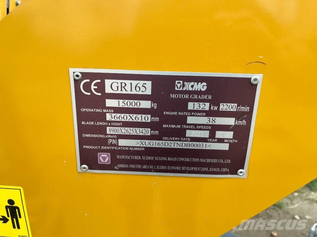 XCMG GR 165 Grejderi