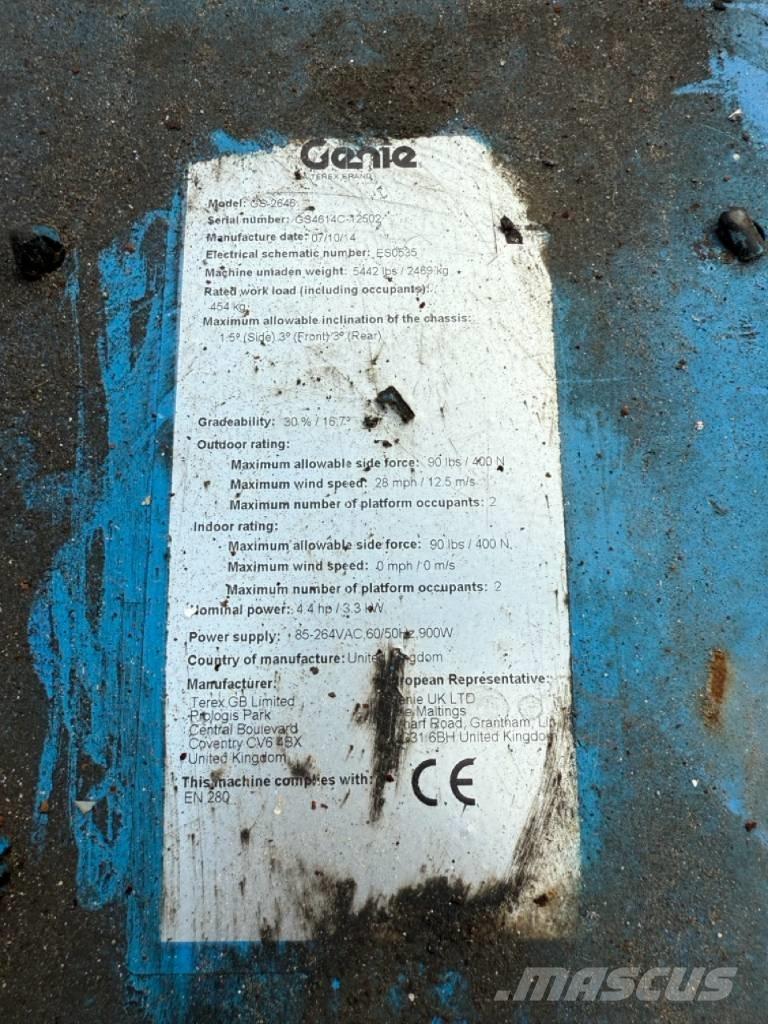Genie GS2646 Škaraste platforme
