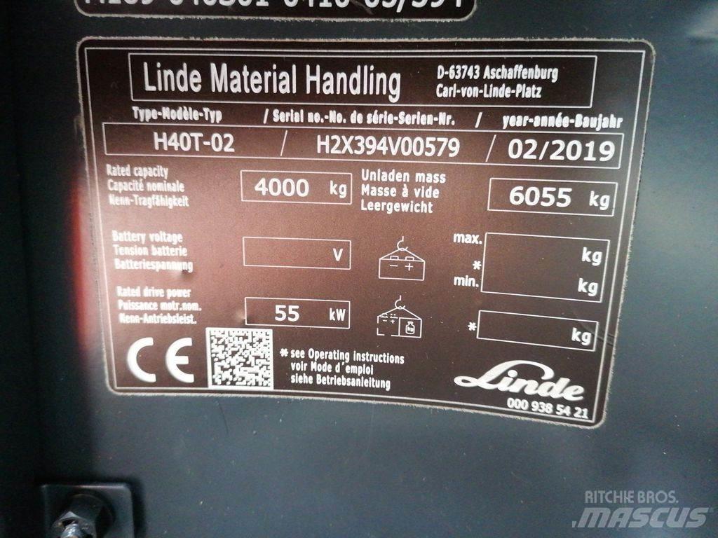 Linde H40T-02 Plinski viličari