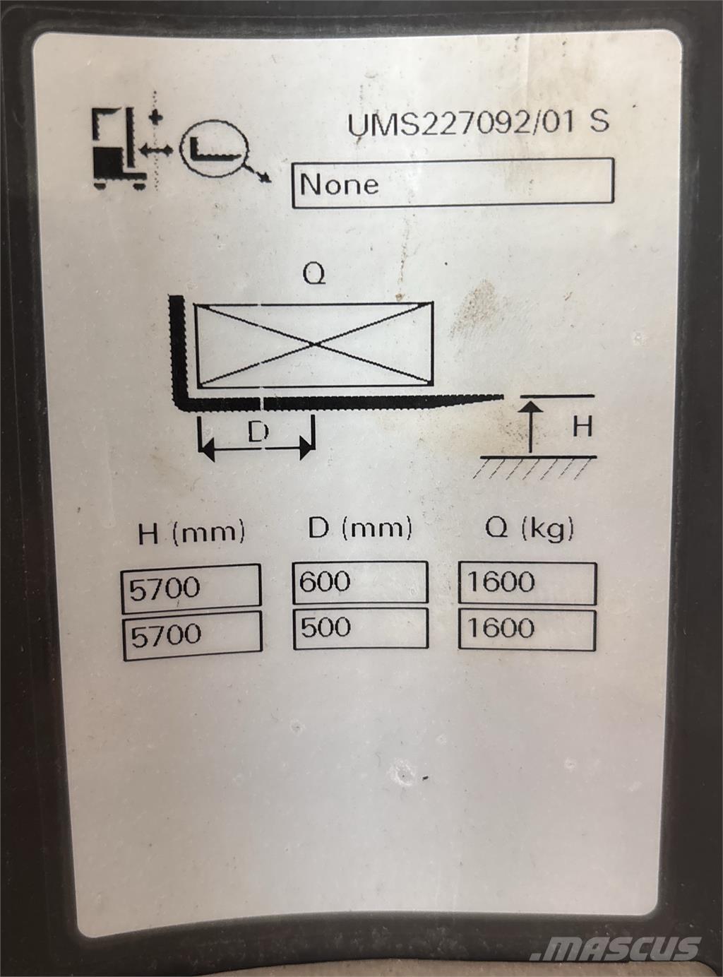 Atlet UMS160 Viličari sa pomičnim stupom