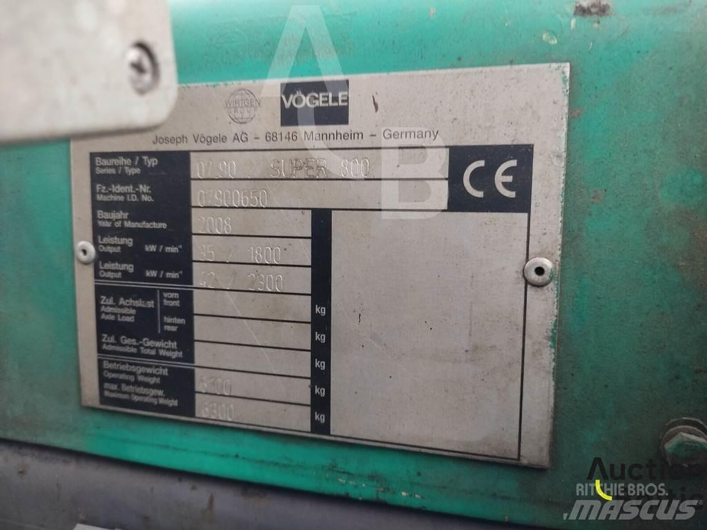 Vögele Super 800 Asfaltni finišeri