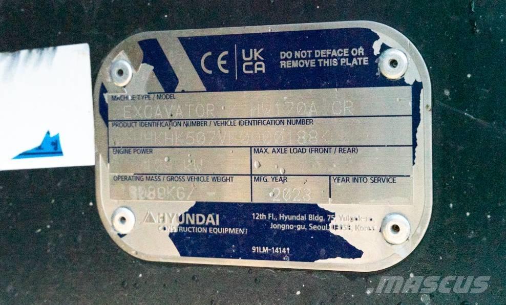 Hyundai HW 170 ACR Bageri na kotačima