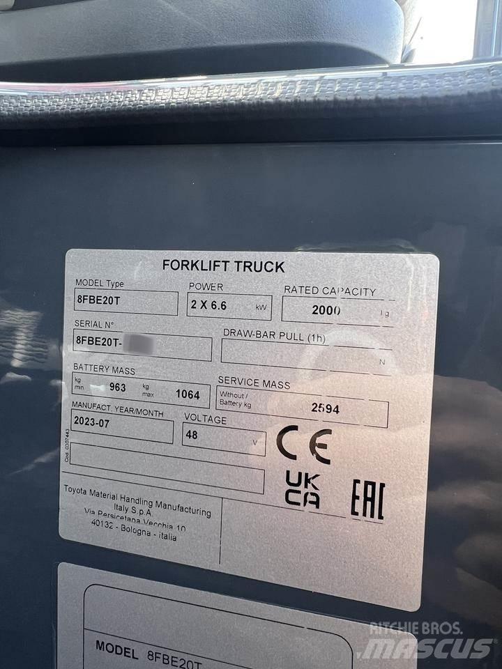Toyota 8FBE20T Električni viličari