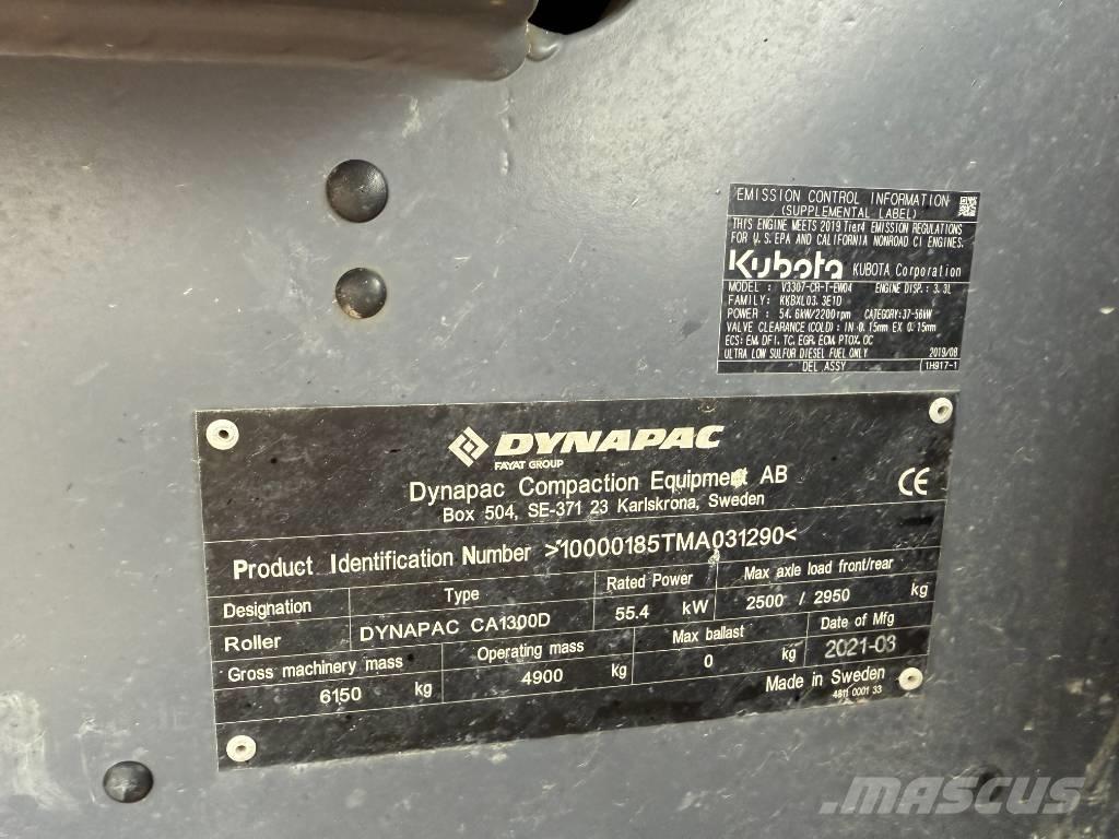 Dynapac CA 1300 D Valjci sa jednim bubnjem