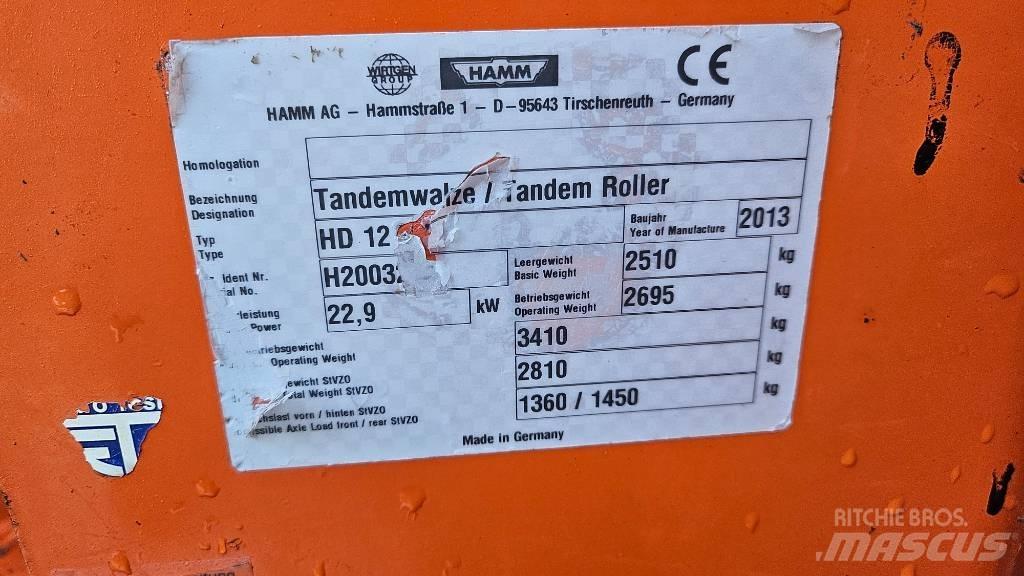 Hamm HD 12 VV Valjci sa dvojnim bubnjem