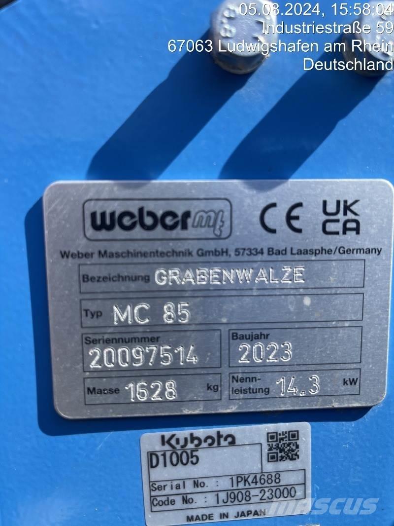 Weber MC85 Valjci