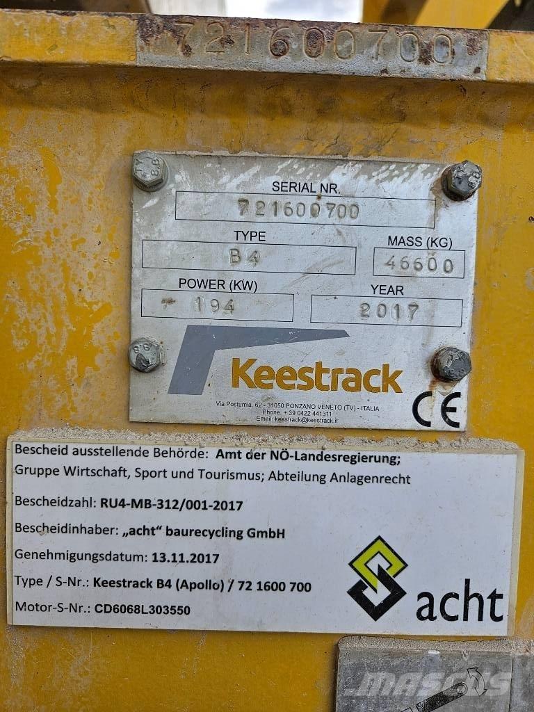Keestrack B 4 Mobilne drobilice