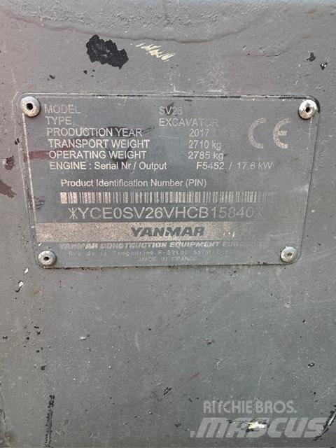 Yanmar SV 26 Mini bageri <7t