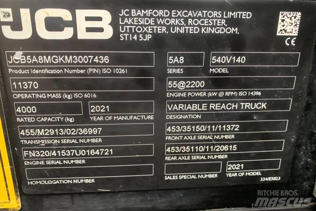JCB 540-140 Teleskopski viličari