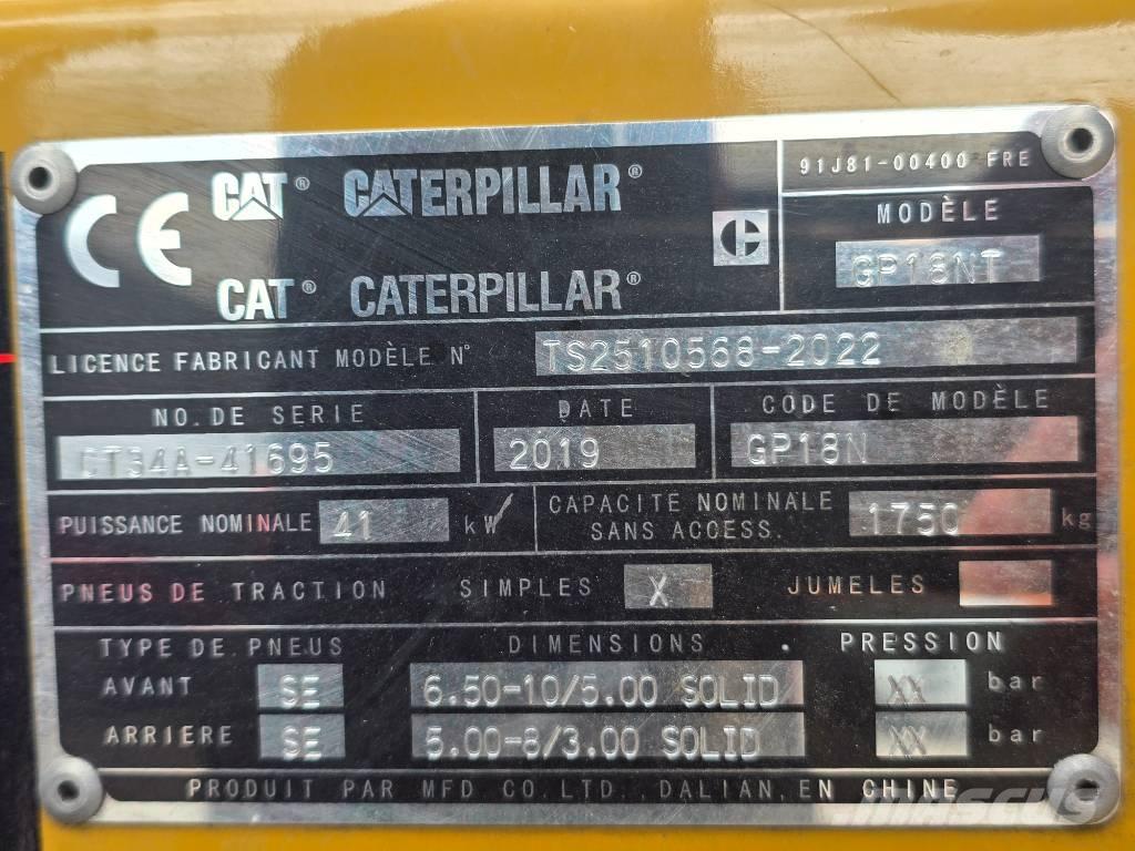 CAT GP 18 NT Plinski viličari