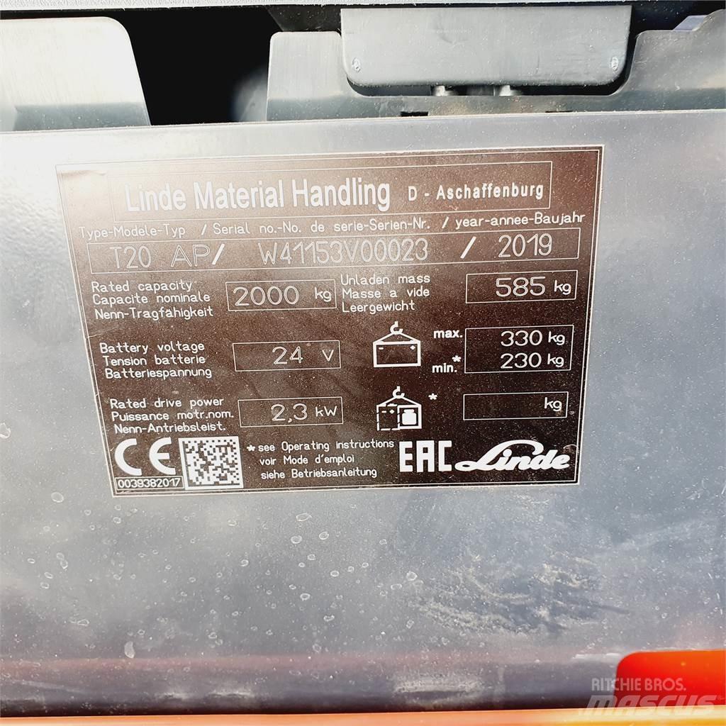 Linde T20AP Narrow Nisko podizni električni viličar