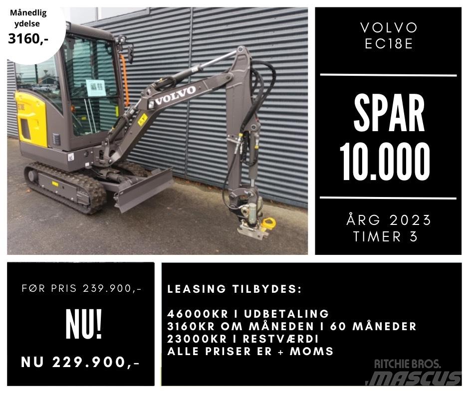 Volvo EC 18 E Mini bageri <7t