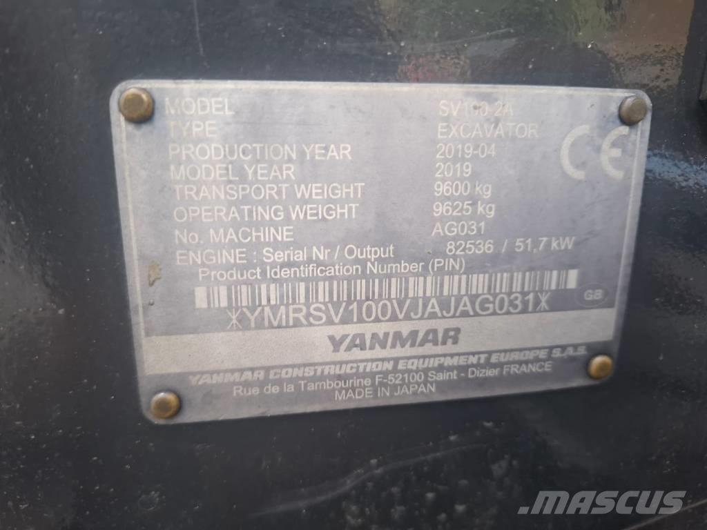 Yanmar SV 100-2A Midi bageri 7t – 12t