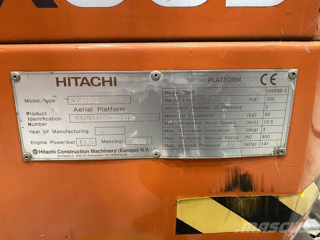 Hitachi HX99B-2 Teleskopske podizne platforme