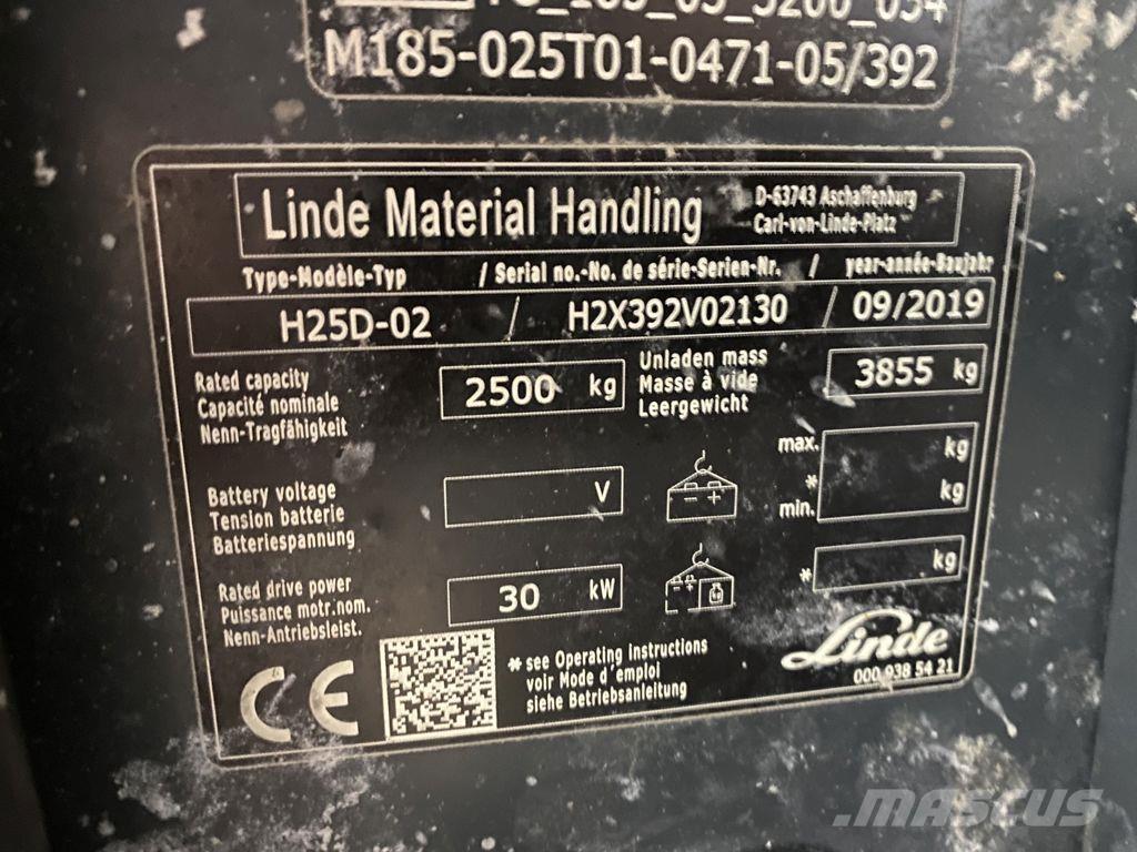 Linde H25D-02 Dizelski viličari