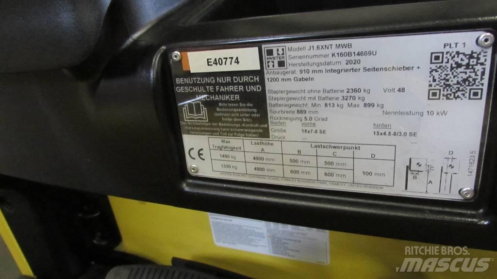 Hyster J1.6XNT MWB Električni viličari